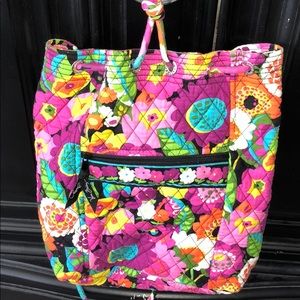 Vera Bradley adjustable drawstring backpack